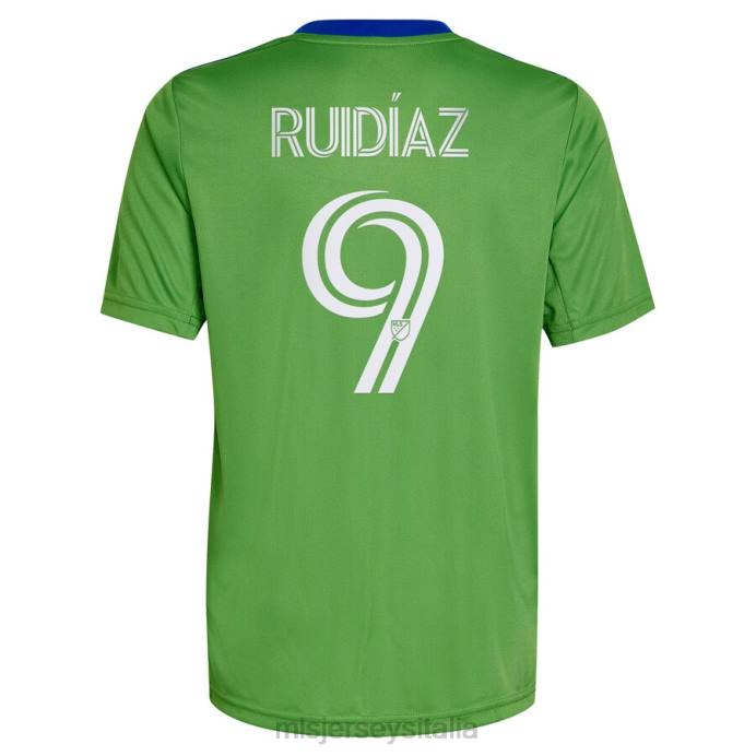 MLS Jerseys Seattle Sounders FC Raul Ruidiaz adidas verde 2023 Legacy Green Replica Player Jersey bambini maglia ZB4R743