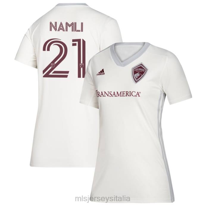 MLS Jerseys colorado rapids younes namli adidas bianca 2020 maglia replica secondaria donne maglia ZB4R1444