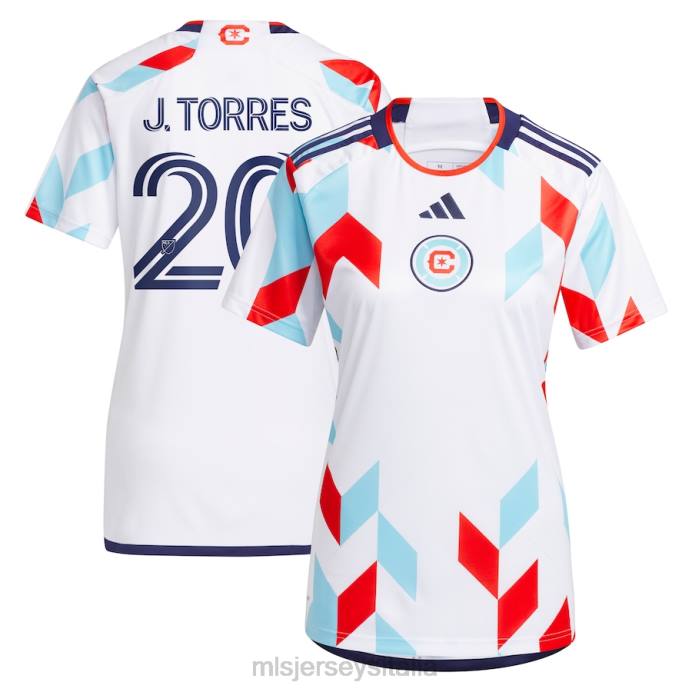 MLS Jerseys Chicago Fire Jairo Torres adidas White 2023 un kit per tutte le maglie replica player uomini maglia ZB4R1340