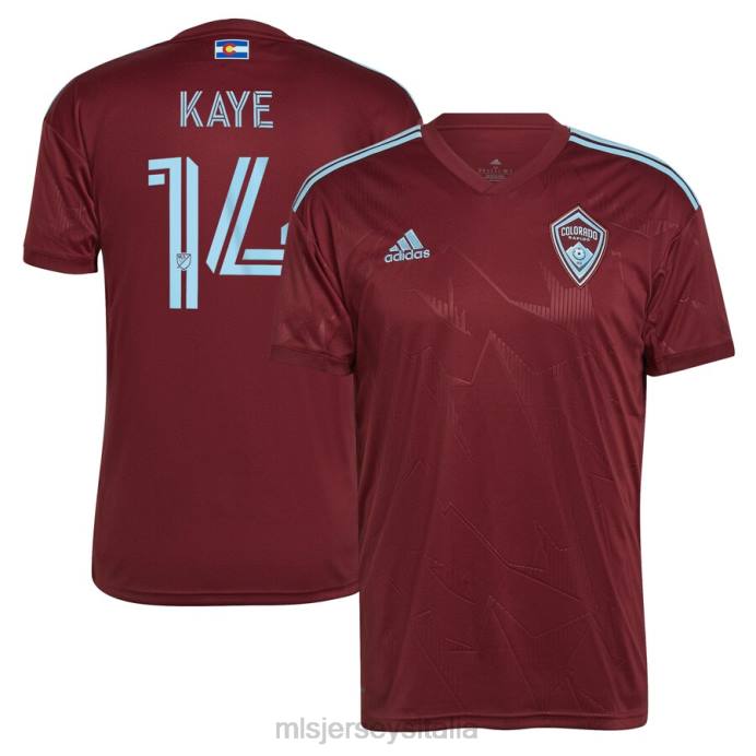 MLS Jerseys Maglia da giocatore replica club adidas bordeaux 2022 di colorado rapids mark-anthony kaye uomini maglia ZB4R1442